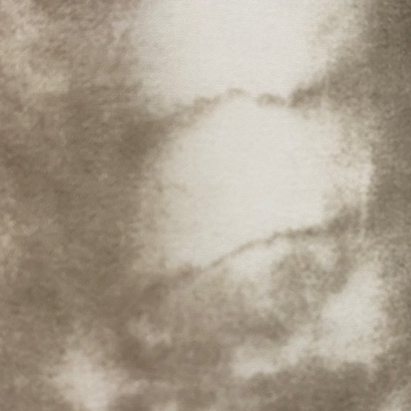 Guess Short Sleeve Blouse Mixed Fabric White Light Brown Tie- Dye Size Small - Picture 10 of 14